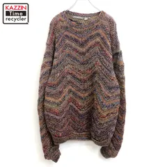 00s 3D ニットセーター メンズ 表記Mサイズ