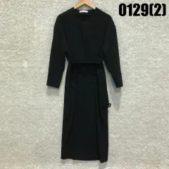 ザラ ブラック ロング ONE PIECE ベルト セット m