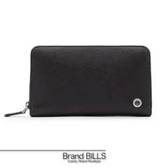 新品 BVLGARI ブルガリ・ブルガリ マン コンチネンタルウォレット 長財布 284230 グレインカーフレザー ダブルロゴ ブラック メンズ