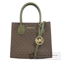 MICHAEL KORS ハンドバッグ ブラウン・オリーブ - メルカリ
