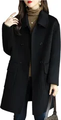 emu's more(エムズ モア) チェスターコート レディース 秋冬 アウター (ブラック,  XL)