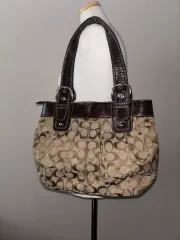 Coach signature shoulder bag