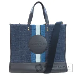 COACH コーチ CA593 デンプシー 2WAY トートバッグ ストロー レディース [中古]