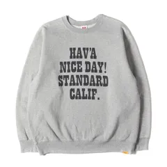 【美品】STANDARD CALIFORNIA スタンダードカリフォルニア スウェット ヘザーグレー サイズ:L | 23SS ロゴ スウェットシャツ (SD US COTTON H.N.D. LOGO CREW SWEAT) | 日本製【中古】
