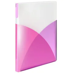 【送料無料】プラス クリアファイル A4縦 40ポケット Pasty 98-412 ラズベリーピンク