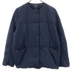 UNIQLO : C ユニクロ シー ライト ダウンジャケット L ネイビー レディース 古着