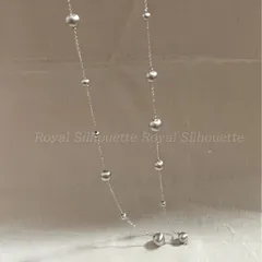 ネックレス シルバーカラー 球体 銀色 シンプル 可愛い 個性的 レディース ジュエリー 大人かわいい デイリー ガーリー フェミニン イベント パーティー