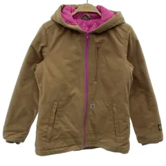 Carhartt　アクティブジャケット　フード　フルジップ　無地　ワンポイント　アメカジ　キッズ　古着