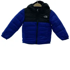 THE NORTH FACE　中綿ブルゾン　ナイロンジャケット　フード　フルジップ　バイカラー　無地　ワンポイント　刺しゅう　アウトドア　キッズ　古着