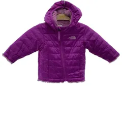 THE NORTH FACE　ナイロンジャケット　フード　フルジップ　リバーシブル　無地　ワンポイント　刺しゅう　アウトドア　キッズ　古着