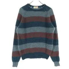 美品 McGregor マックレガー マルチカラー 長袖 セーター M グレー レディース 古着