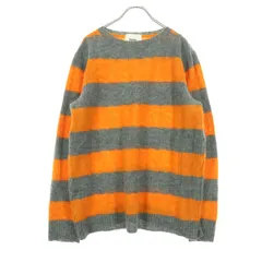 TAKEO KIKUCHI タケオキクチ 日本製 ツートンカラー 長袖 セーター 3 オレンジ メンズ 古着