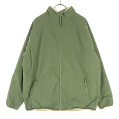 a day in the life アデイインザライフ 長袖 ジップジャケット L カーキ リバーシブル ボア レディース 古着