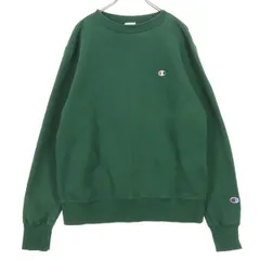 Champion チャンピオン コットン ワンポイントロゴ 長袖 トレーナー M グリーン レディース 古着