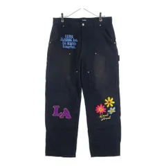 X-LARGE (エクストララージ) DAISY DOUBLE KNEE WORK PANTS デイジー ダブルニー ワークパンツ チノパン ブラック 101231031008