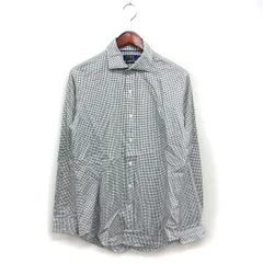 ポロ ラルフローレン POLO RALPH LAUREN 国内正規品 ホリゾンタルカラー チェック シャツ カジュアル コットン 綿 ラウンドヘム 長袖 S カーキ /NT24