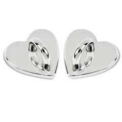 【送料無料】キーリングハンガー スマホ スマホストラップ リング 2個入り ハート型/リボン型 シルバー/ローズゴールド 貼り付け式 DIYアクセサリーパーツ