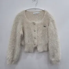 ラコステ モヘア カーディガン アイボリー