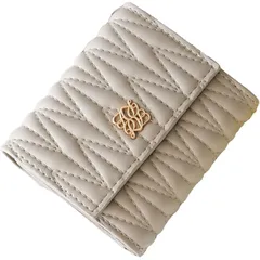 [アルトローズ] グレージュ 三つ折り財布 レディース 3つ折り 財布 コンパクト ミニ 小さい 女性 ミニ キルティング 人気 ブランド 可愛い 薄型 折りたたみ 財布 さいふ 使いやすい 大容量 小銭入れあり おしゃれ 332754-711 1