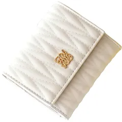 [アルトローズ] アイボリー 三つ折り財布 レディース 3つ折り 財布 コンパクト ミニ 小さい 女性 ミニ キルティング 人気 ブランド 可愛い 薄型 折りたたみ 財布 さいふ 使いやすい 大容量 小銭入れあり おしゃれ 332754-11 1