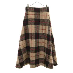 Mila Owen ミラオーウェン チェック柄 マキシスカート 1 ベージュ レディース 古着