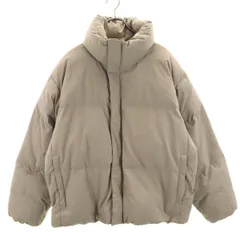 UNIQLO U ユニクロユー パデッドボリューム 中綿ジャケット XXL グレージュ系 ビッグサイズ メンズ 古着