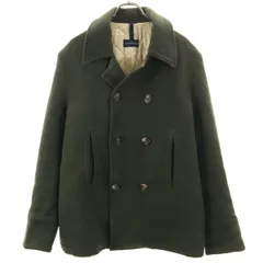 AQUARAMA アクアラマ イタリア製 ピーコート 52 カーキ Pコート メンズ 古着