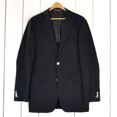 BURBERRY BLACK LABEL 銀釦 麻リネン混 コットン混 2つボタン シングル ジャケット XL ブラック 本切羽 BME64-612-09 / 6TA017 【送料無料】【中古】【メンズビジネス】202601
