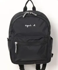 agnès b.アニエスベー ナイロンリュック レディース・キッズ兼用 コンパクト大容量 通気性肩紐