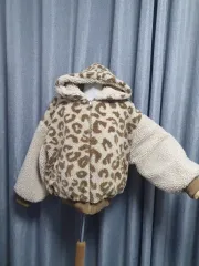 キルティング ヒョウ柄 レオパード ボア ジャケット