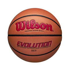 【送料無料】Wilson(ウイルソン) バスケットボール EVOLUTION (エボリューション) WTB0595XB0605 インドア用 6号/ 直径約23.2cm オレンジ/スカーレット