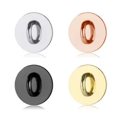 【送料無料】サムコス キーリングハンガー パーツ メタル スマホチェーン チェーン パーツ 貼り付け スマホ ケース アクセサリー部品 DIY フック金具 スマホケース用 (M, 円形4個)