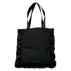 JILL by JILLSTUART(ジルバイジルスチュアート) トートバッグ - 黒×白 フリル コットン