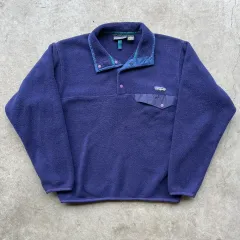 90s ジャマイカ patagonia Synchilla（シンチラ） スナップ-T PURPLE パープル