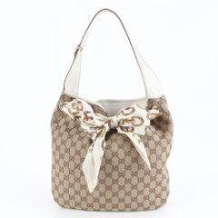 美品 グッチ GG クリスタル 197954 レザー トート バッグ 肩掛け