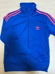 アディダス ブルー トラックジャージ
