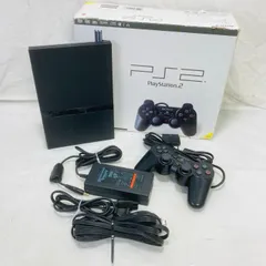 元箱 PS2 薄型 プレステ2  プレイステーション2 本体 コントローラ 一式セット Playstation2 SONY  DUALSHOCK2 シリアル一致 SCPH-70000