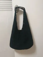 ハンドメイド ニット ショルダーバッグ