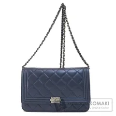 CHANEL シャネル チェーンウォレット ボーイシャネル シルバー金具 長財布（小銭入れあり） ラムスキン レディース [中古]
