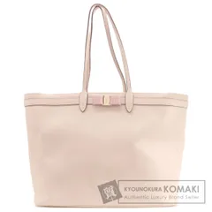 Salvatore Ferragamo サルヴァトーレフェラガモ ヴァラリボン トートバッグ レザー レディース [中古]