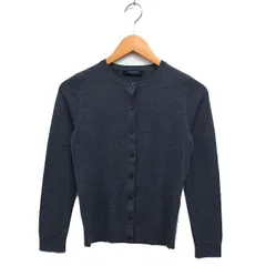 ユナイテッドアローズ UNITED ARROWS ウール カーディガン ニット ハイゲージ リブ シルク混 長袖 グレー /NT16