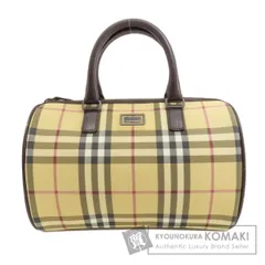 BURBERRY バーバリー ノバチェック ハンドバッグ キャンバス レディース [中古]