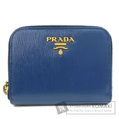 PRADA プラダ サフィアーノ ロゴ金具 コインケース レザー レディース [中古]