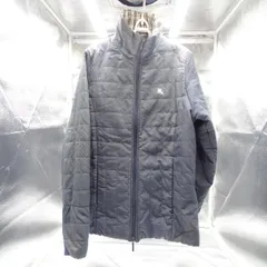 バーバリーロンドン ノバチェック キルティング ジャケット ロゴ刺繍 メンズ Mサイズ ネイビー系