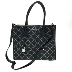 MICHAEL KORS マイケルコース 2WAYバッグ  レザー×パンチングスタッズ    ブラック レディース / 241007003485