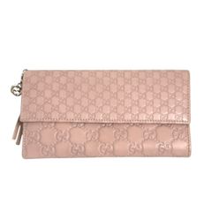 GUCCI GGロゴ 長財布 ピンク/ベージュ 新品未使用 送料込み - メルカリ