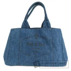 PRADA プラダ B1877B カナパ ハンドバッグ デニム レディース [中古]