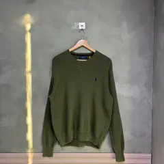 ポロラルフローレン コットンニット オリーブ カーキ