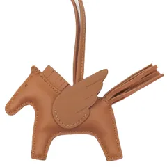 エルメス HERMES バッグチャーム ロデオPM ペガサス アニョーミロ ゴールド 茶 ソーゴールド  B刻印(2023年製) 【箱】【中古】