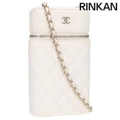 シャネル  マトラッセ バニティ フォンケース  キャビアスキンチェーンショルダーバッグ レディース